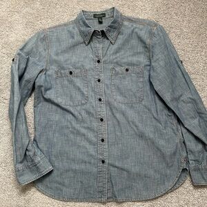 Ralph Lauren Jeans Co. Chambray Denim Shirt sz L